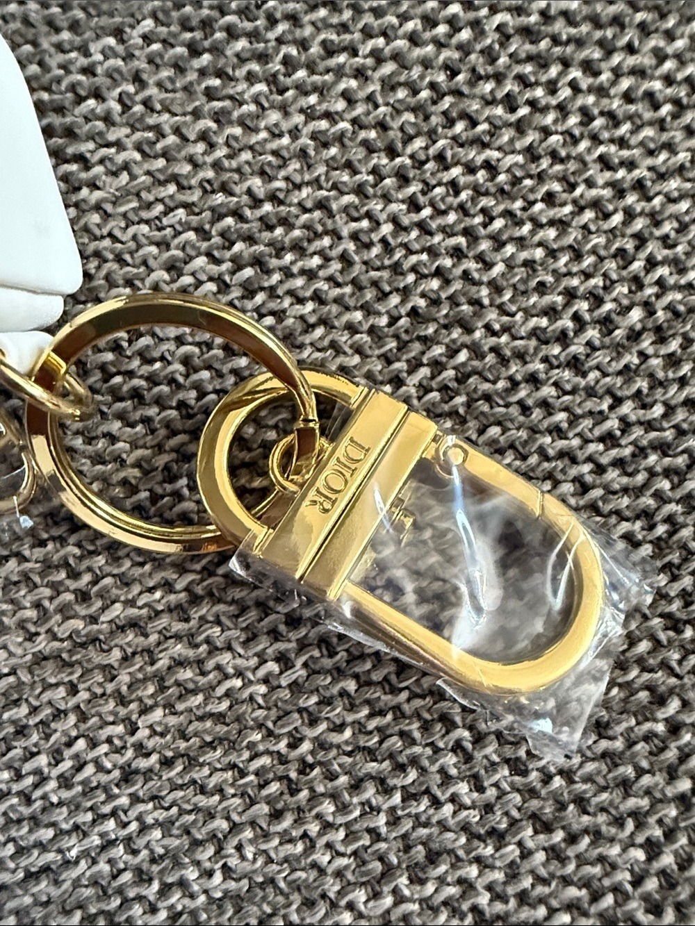 Dior J'adore White Mini Holder Key Ring Holder New Authentic - Picture 11 of 15